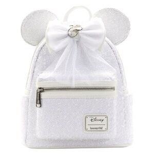 Loungefly Minnie Mouse Sequin Wedding Mini Backpack